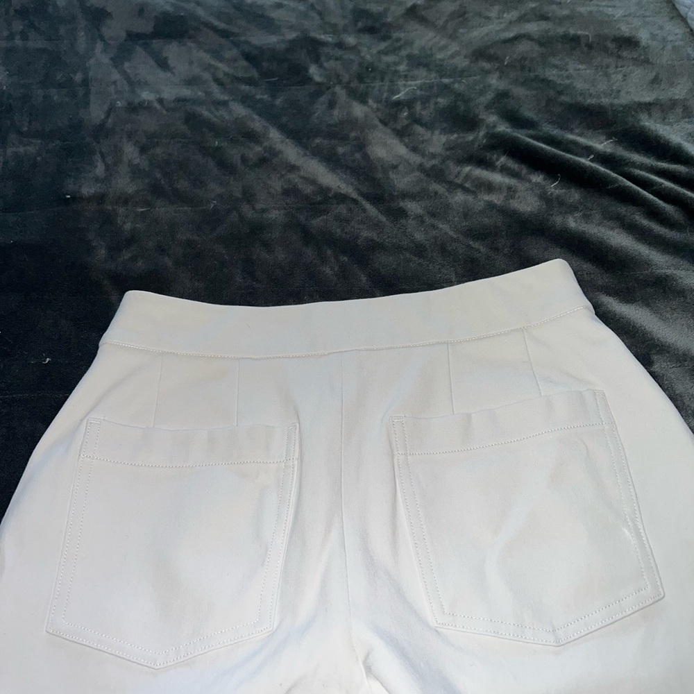 Spanx On-the-Go Cropped Wide Leg Pants 20479R - Classic White - Picture 8 of 8